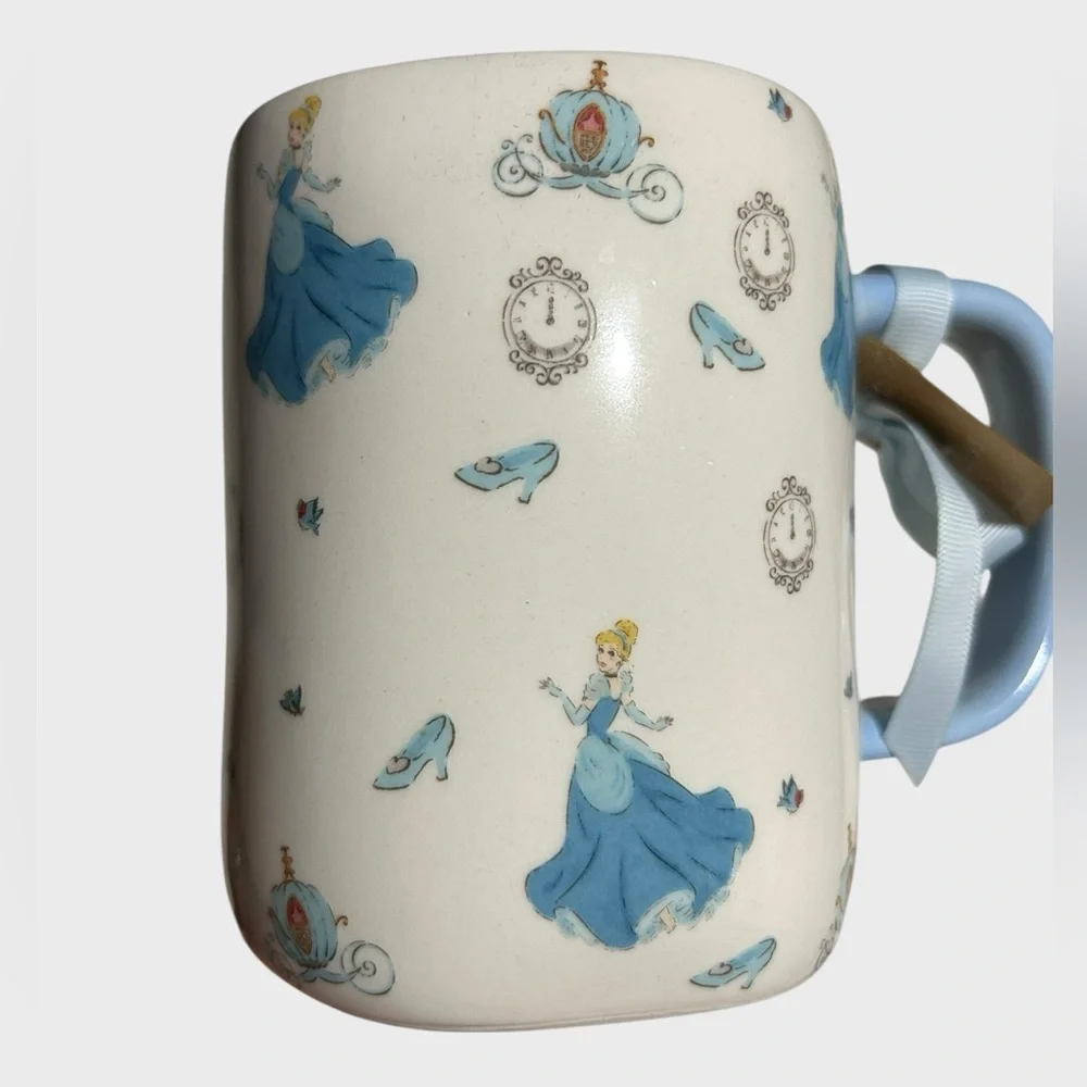 Rae Dunn Disney Cinderella Mug Bibbidi Bobbidi Boo Princess Coffee Cup NWT - Picture 3 of 9